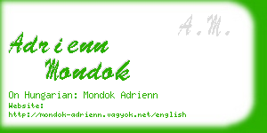 adrienn mondok business card